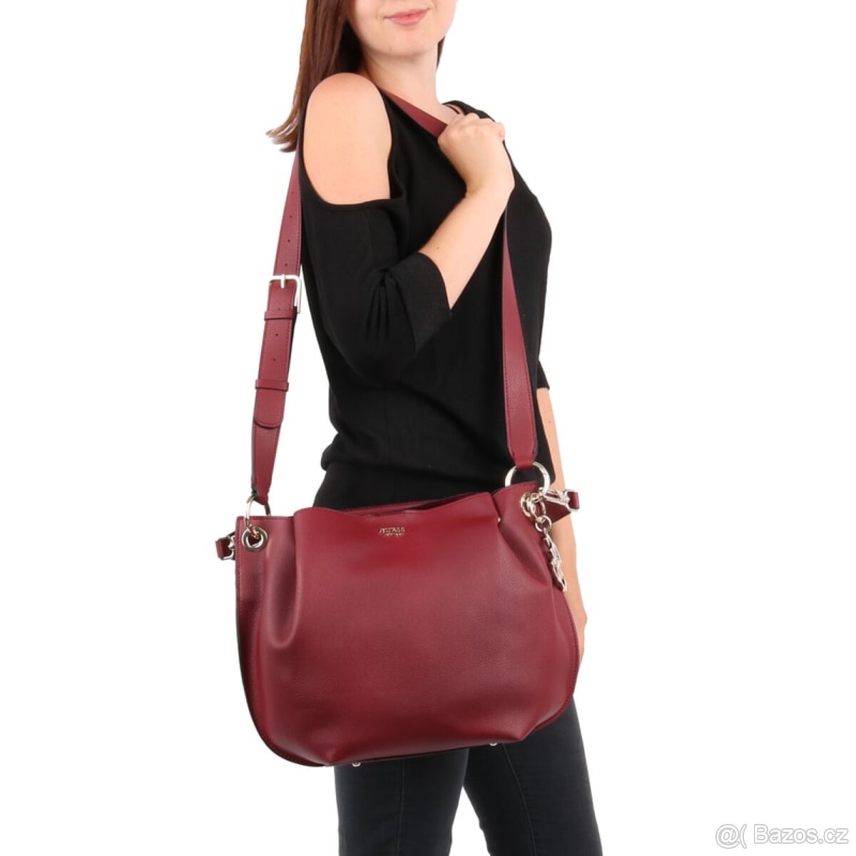 GUESS - Dámská kabelka přes rameno - hnědá - camel - 12