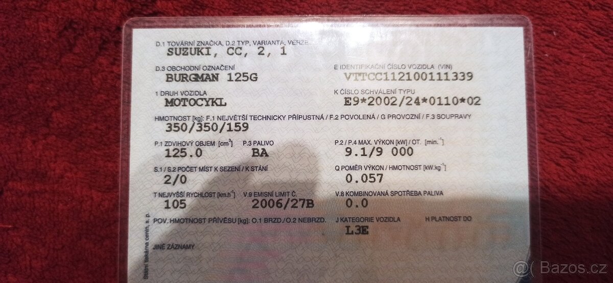 Prodám Suzuki Burgman 125 - 12