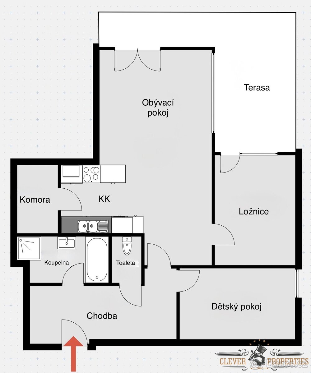 Pronájem bytu 3+kk 87 m², Pardubice - Zelené Předměstí - 12
