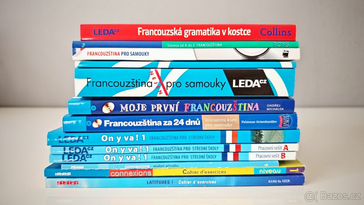 Francouzština - sada učebnic, cvičebnic, CD (13 ks) - 12