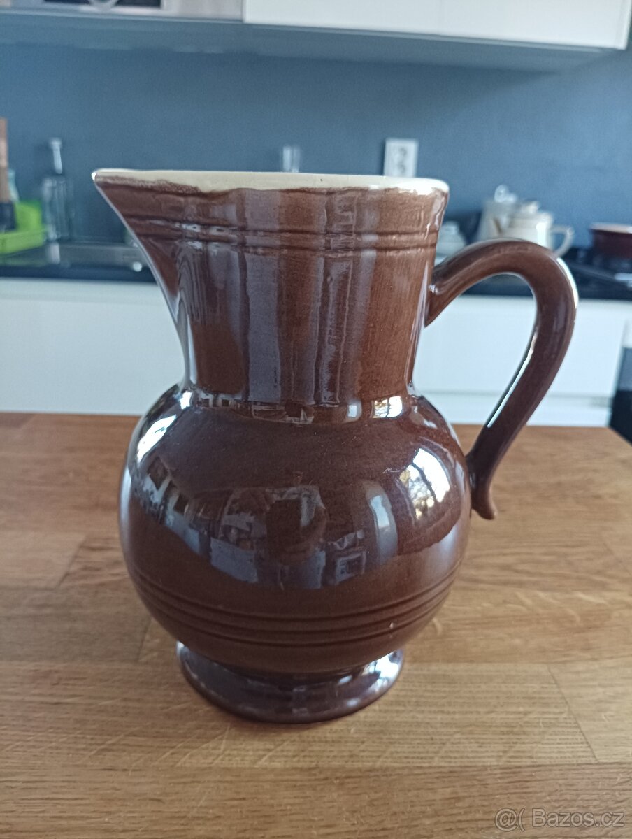 KERAMICKÝ GLAZOVANÝ DŽBÁN - 12