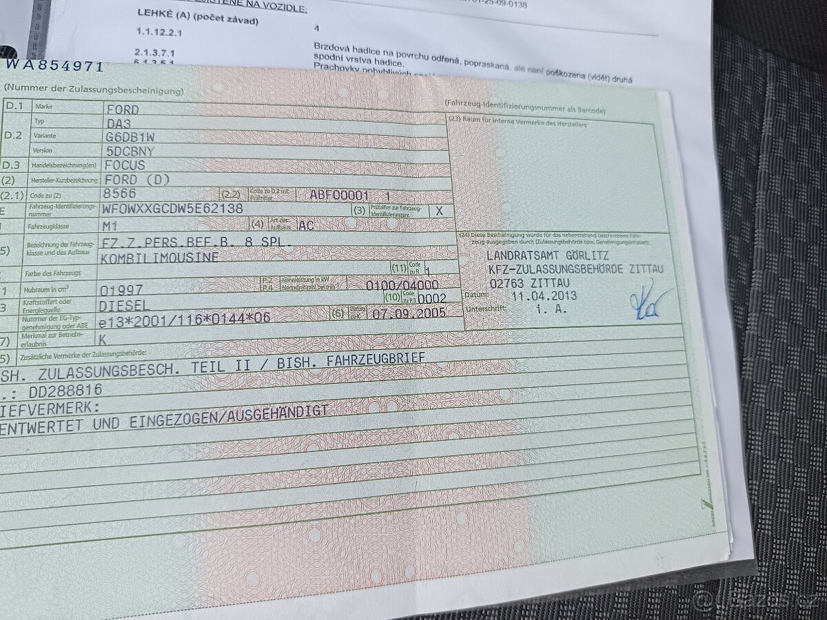 Ford Focus combi 2.0 TDCI - 100 kW - Nová STK - Dovoz SRN - 12