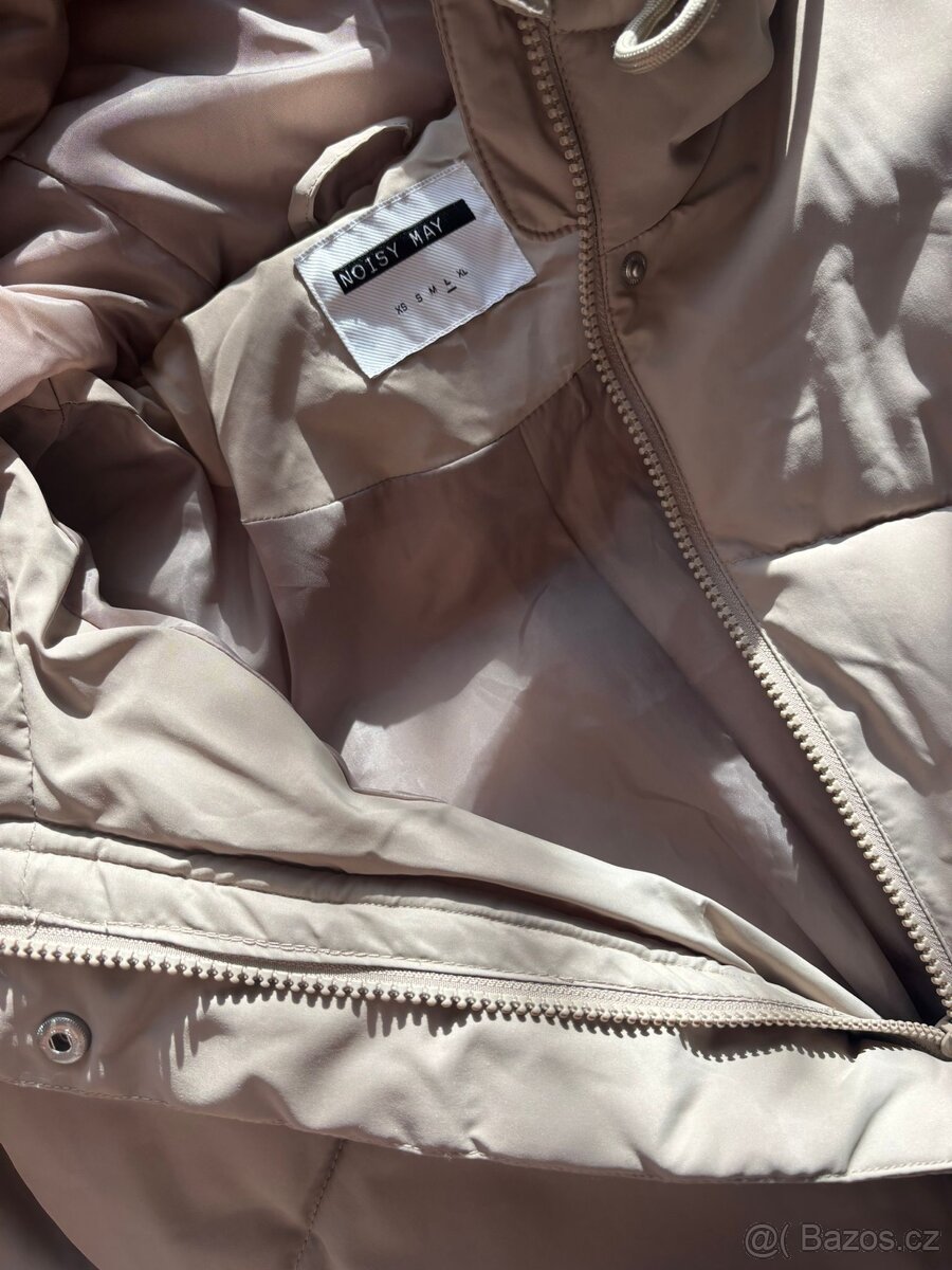 Hřejivá teplá delší bunda - kabát, nová Vel. XL - 12