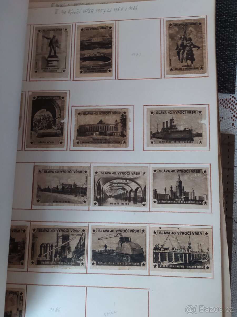 Nálepky z krabiček od sirek - 12