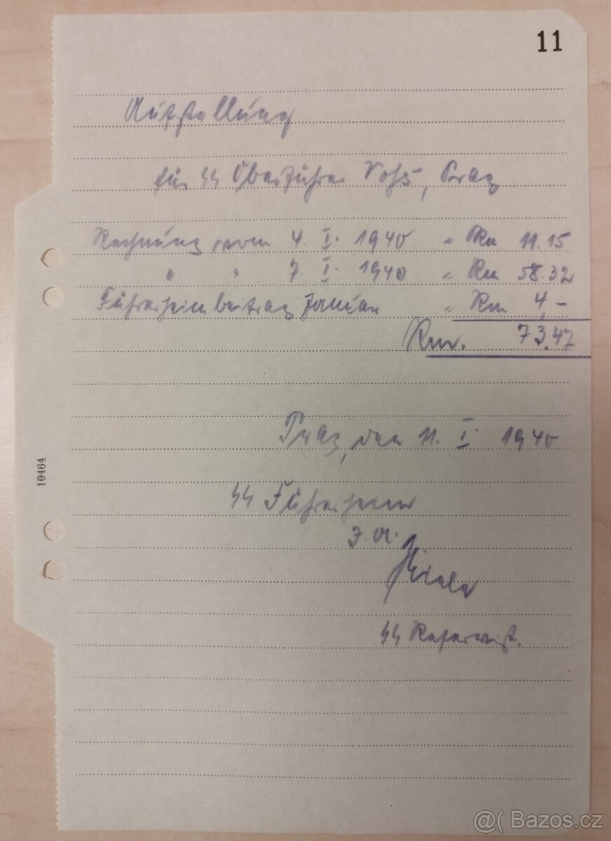 DOKUMENTY PO GENERÁL SS BERNHARD VOSS 3 - 12