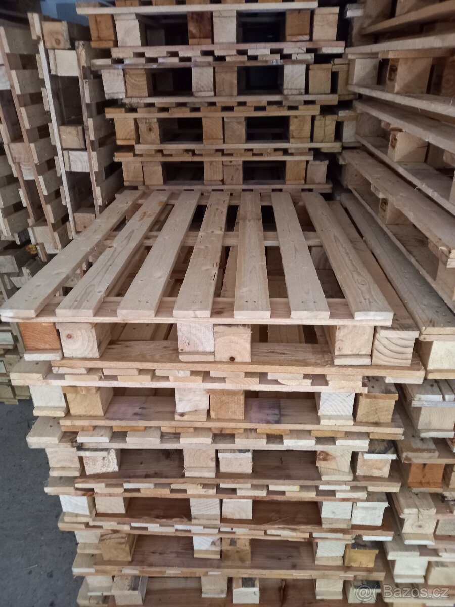 Palety 100/80 nové, celodřevěné - 12