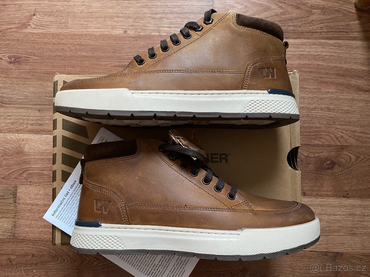 Nové pánské kožené podzim./zimní boty Weinbrenner - č. 42 - 12