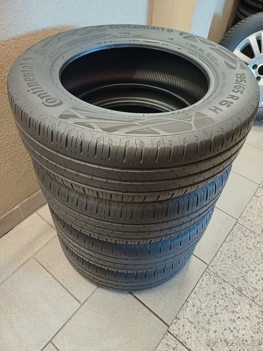LETNÍ pneu Continental 195/65/r15 4ks - 12
