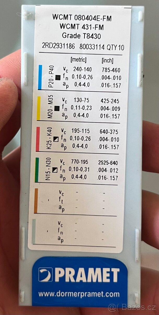 Nové soustružnické plátky Pramet - 12