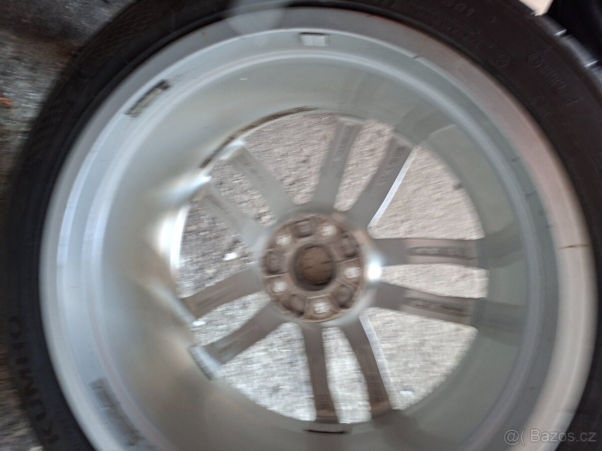 Alu kola Audi R20 5x112 originál s novýma gumová kumho. - 12