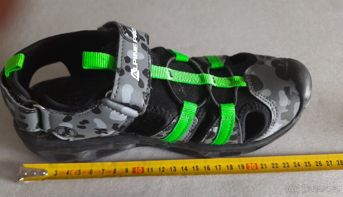 Sandály outdoor Alpine Pro - chlapecké vel. 35 - 12