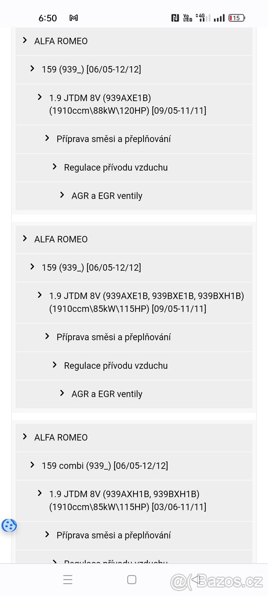 Prodám EGR ventil - 12