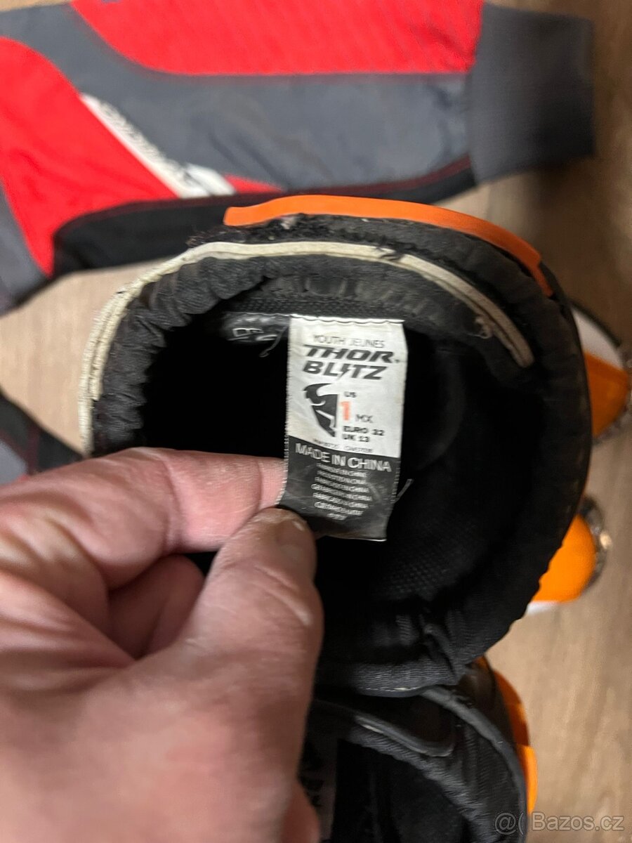 Motokrosové oblečení Thor+ boty Thor+ledviňák - 12