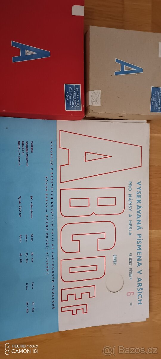 Za vše 49,-3sady nepoužité retro písmena a číslice - 12