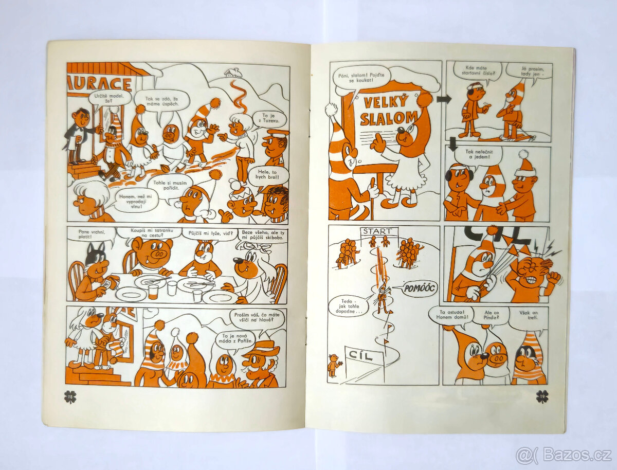 Čtyřlístek č.12 - Prázdniny na sněhu - Original 1970 - 12