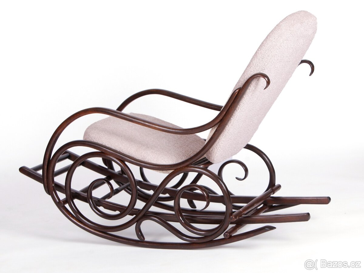 Prvorepublikové houpací křeslo THONET. - 12