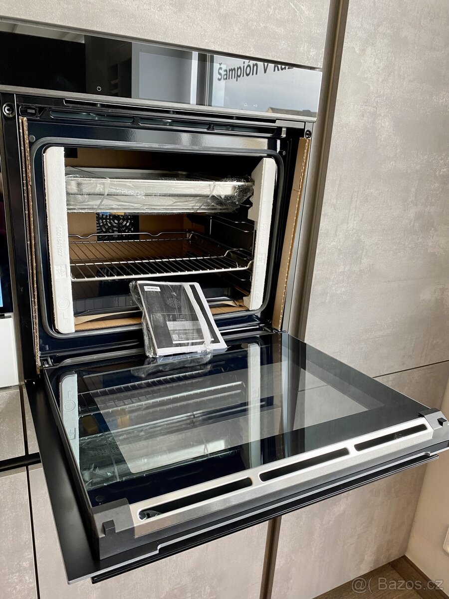 Nová parní trouba SIEMENS STUDIO HS958GDD1 s připojen vody - 12