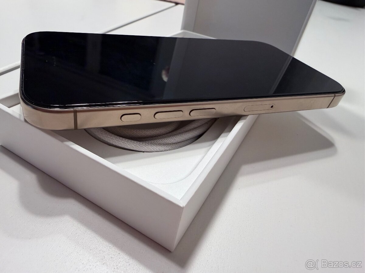Prodám iPhone 16 Pro-Desert Titanium TOP STAV - 12