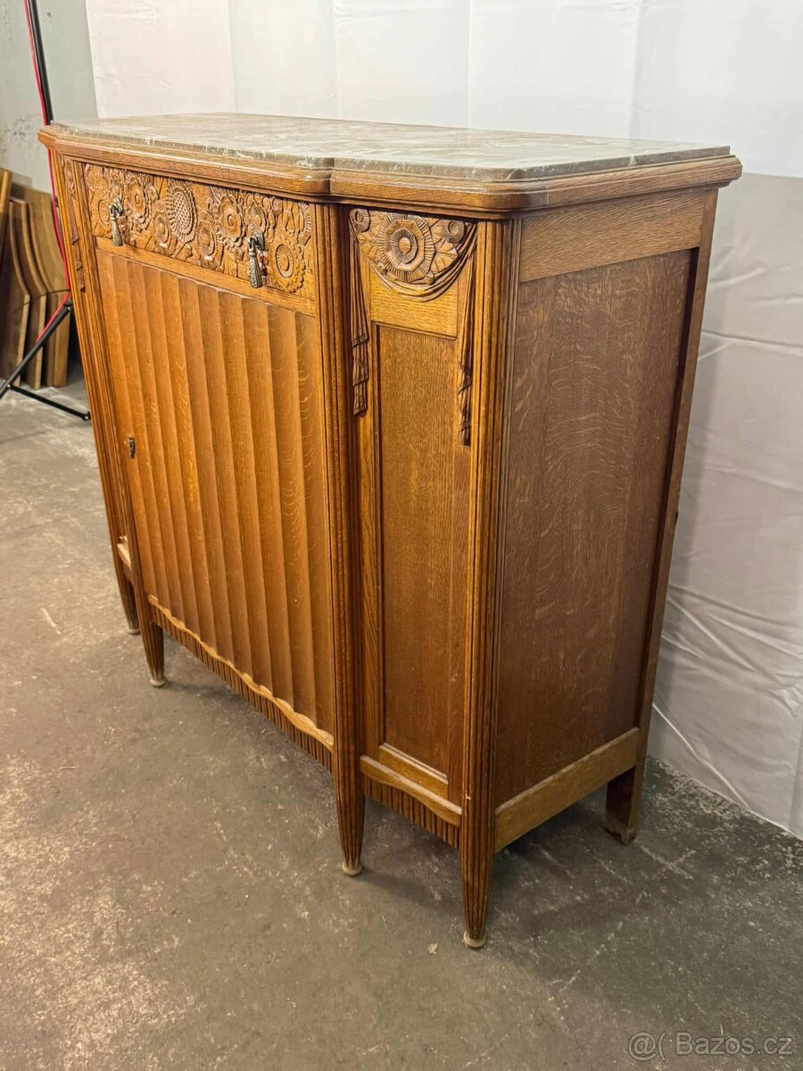 Art deco komoda s mramorem (134019) - 12