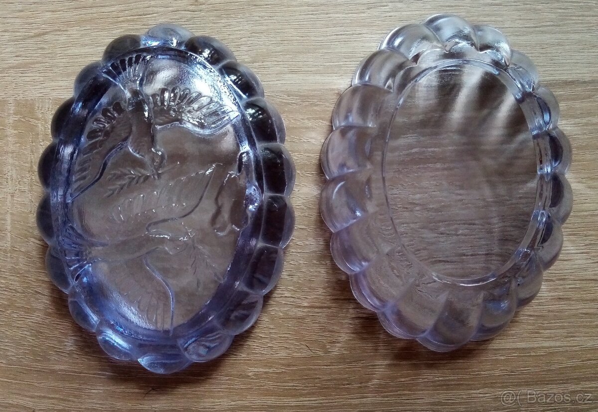 Retro skleněná dóza - 12