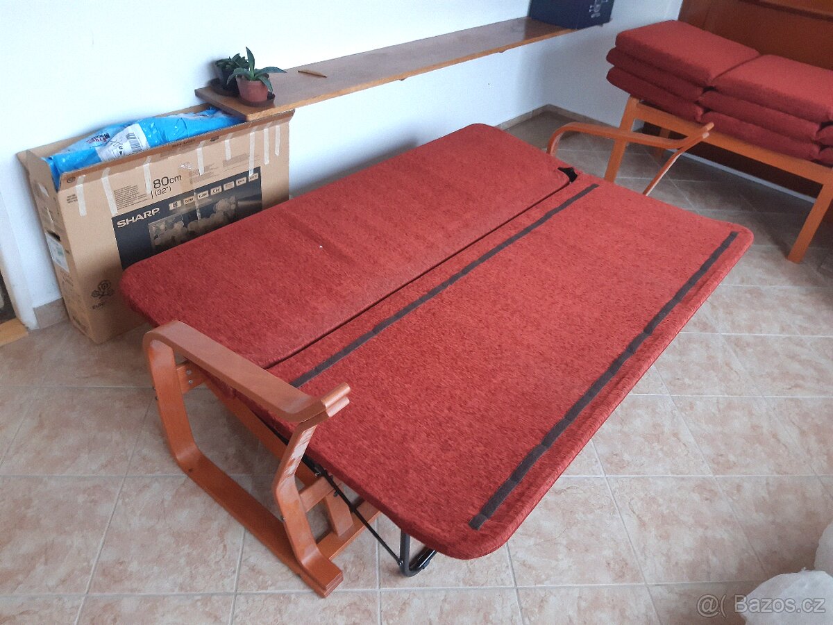 Sedací souprava Jech Pluto (rozkládací) a konferenční stolek - 12