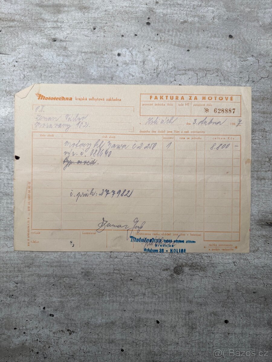 Jawa–ČZ 250 ccm (1957) – původní stav, exportní verze - 12