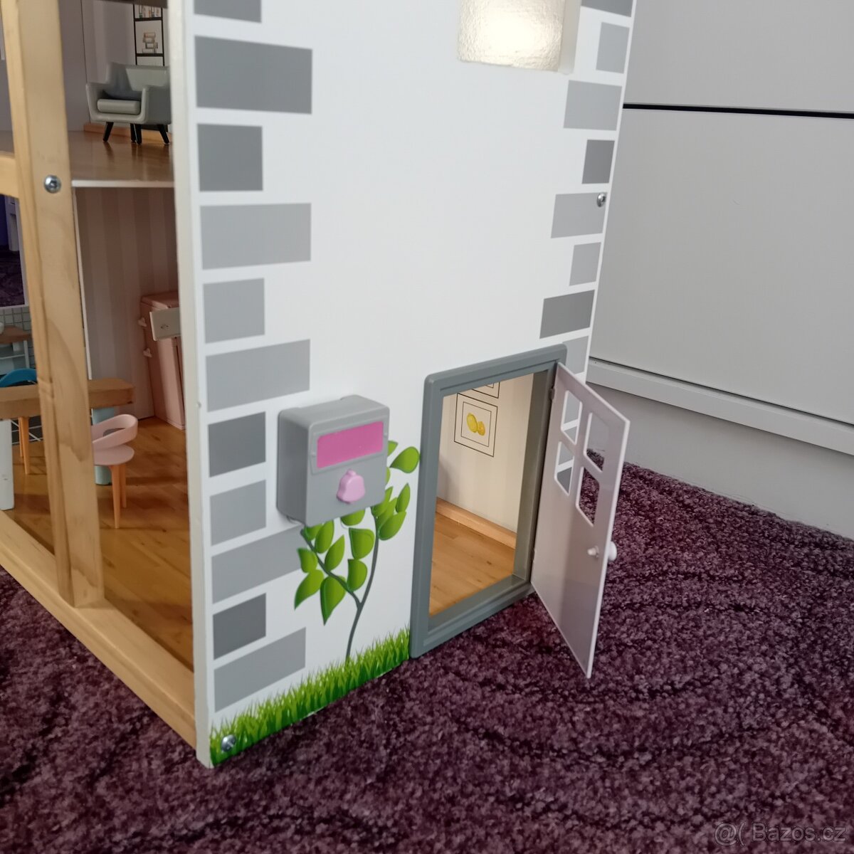 Dětský dřevěný domeček pro panenky - 12