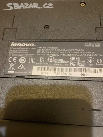 Notebook Lenovo ThinkPad T550 + dokovací stanice - 12