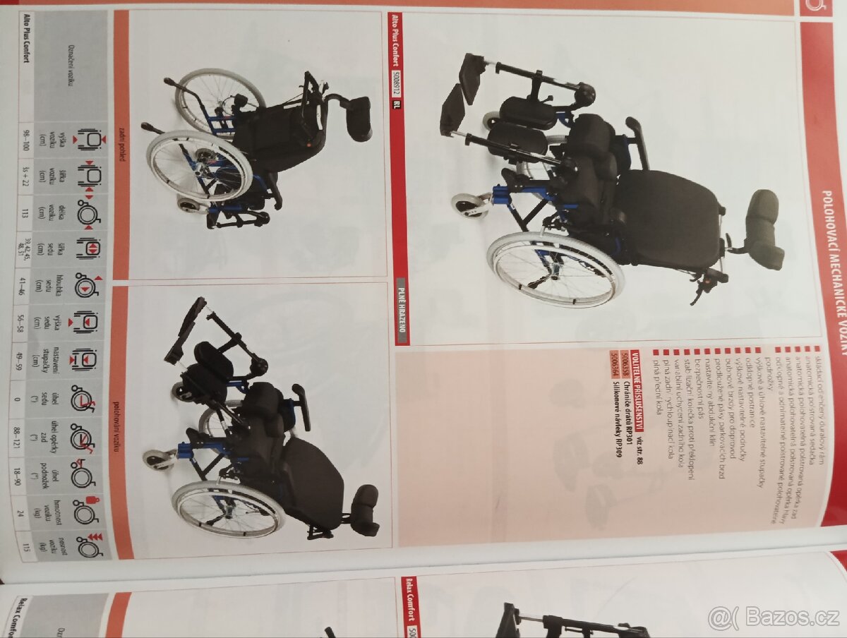 Polohovací invalidní vozík - 12