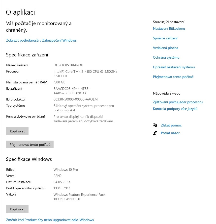 Počítač Lenovo ThinkCentre E73 Intel i3 3,5GHz - 12
