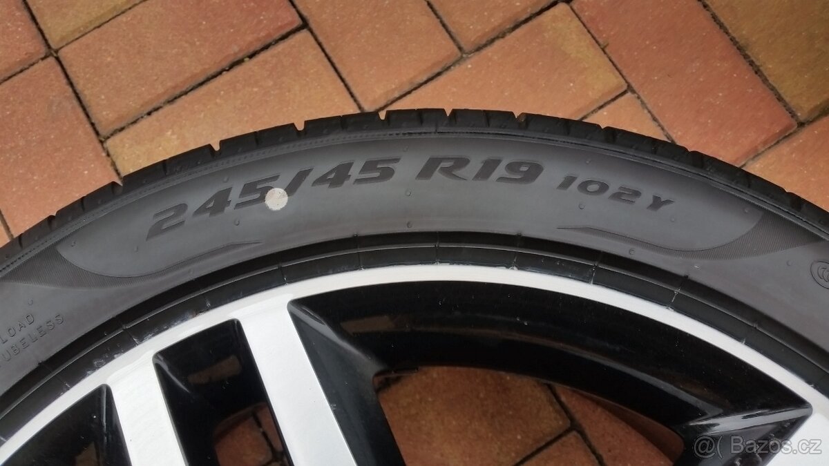 Letní sada MERCEDES W447 5x112 R19 NOVÉ pneu 245/45/19 r2025 - 12