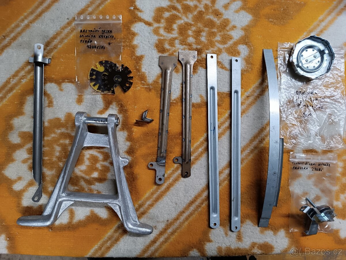 Jawa Pérák díly,rozeta,vicko, vzpěra,stojan - 12