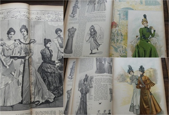 Nové Pařížské módy, svázaný ročník 1898, starý módní časopis - 12