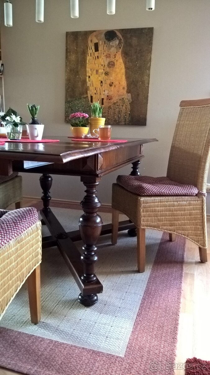 Starožitný kabinet a stůl - 12