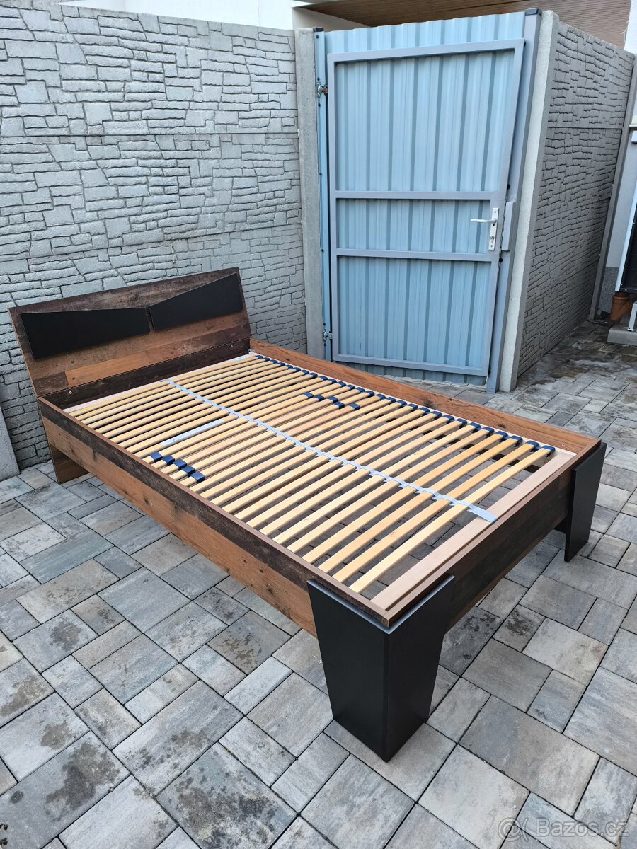 Prodám postel + Matrací 120cm x 200cm - 12