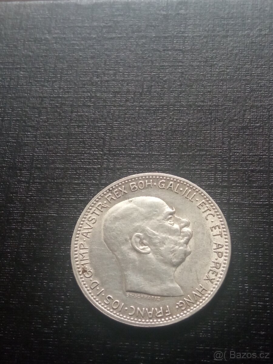 STŘÍBRNÁ 1 KORUNA 1915 FR.JOSEF - 12