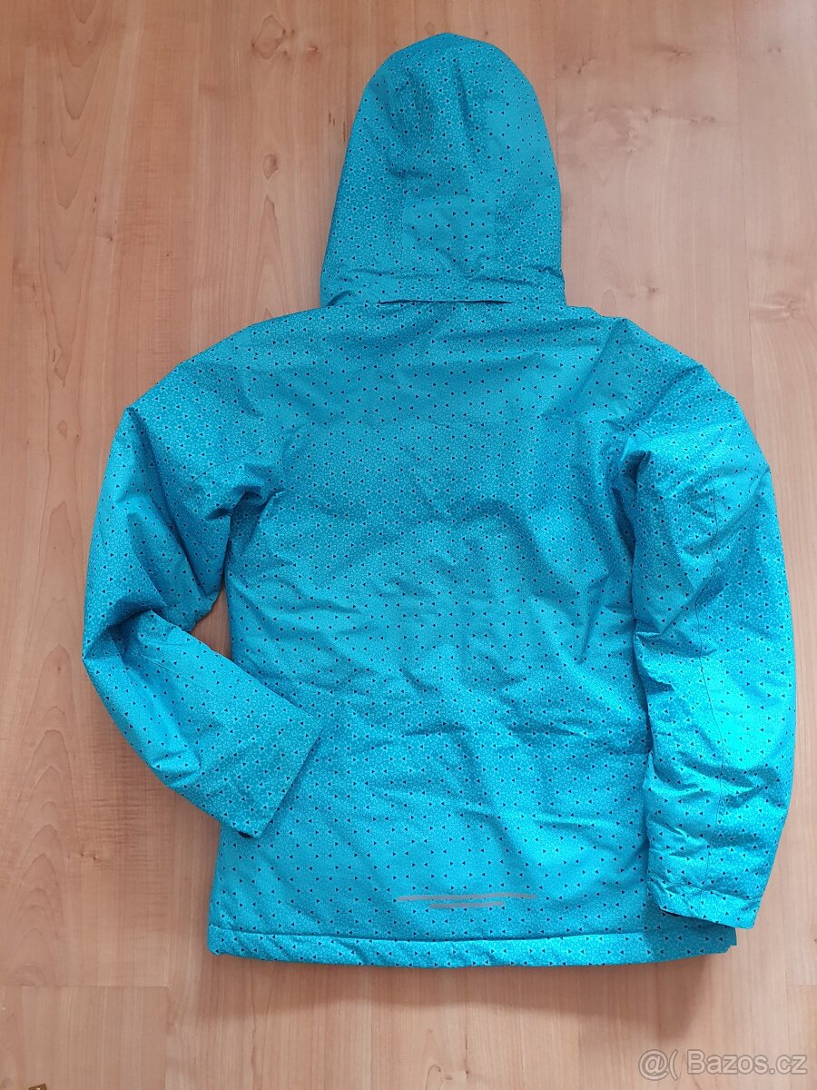 Lyžařská zimní bunda CMP v.164 Top stav tyrkysově modrá - 12