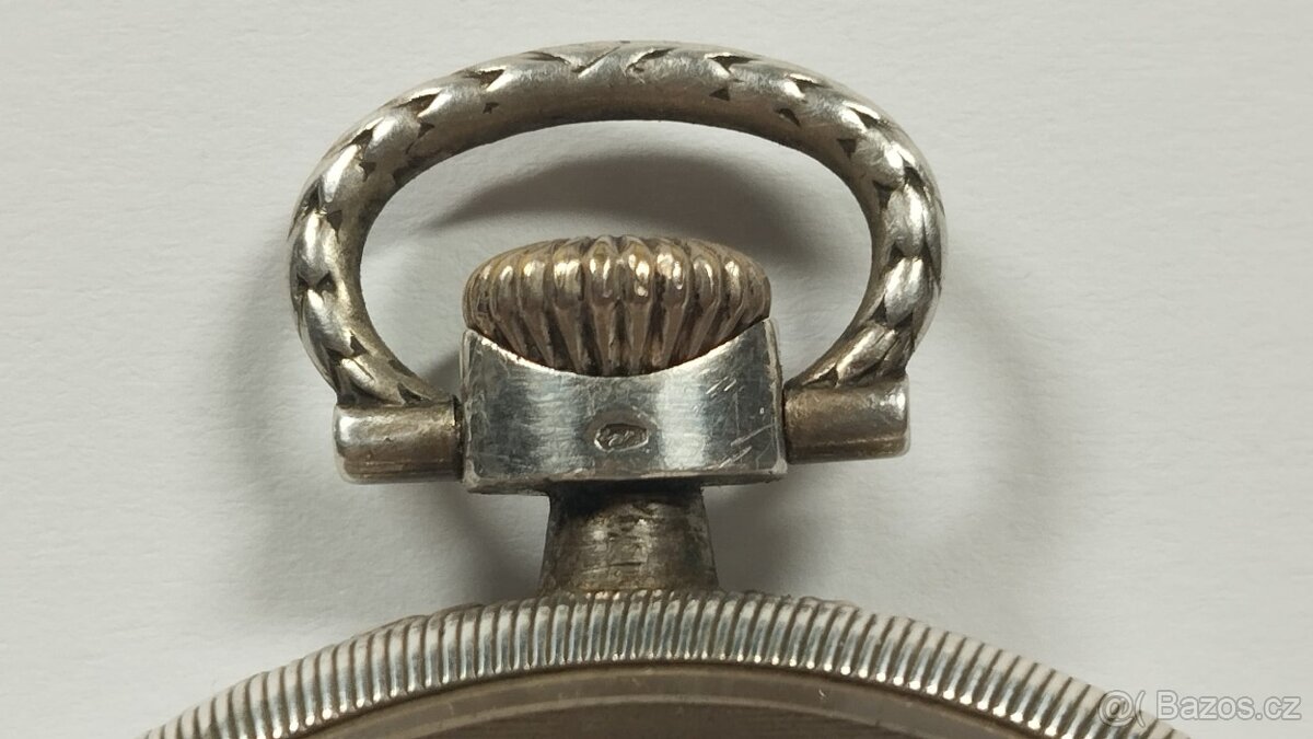 Staré pánské stříbrné kapesní hodinky DANUBIA WATCH - 12