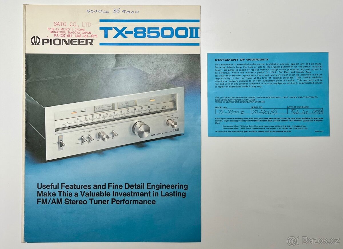 Pioneer TX 8500 - 12