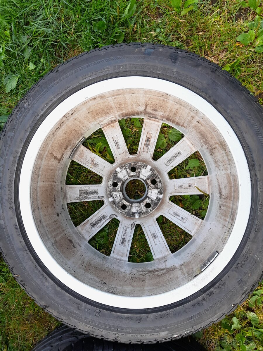 Disk originál Audi 18 palců, Bridgestone 2x nová - 12