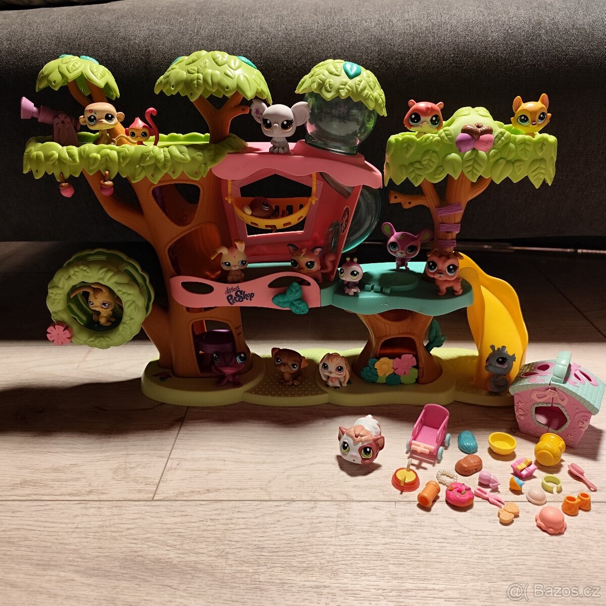 LPS sada stromový domeček spoustu zvířátek a doplňky - 12