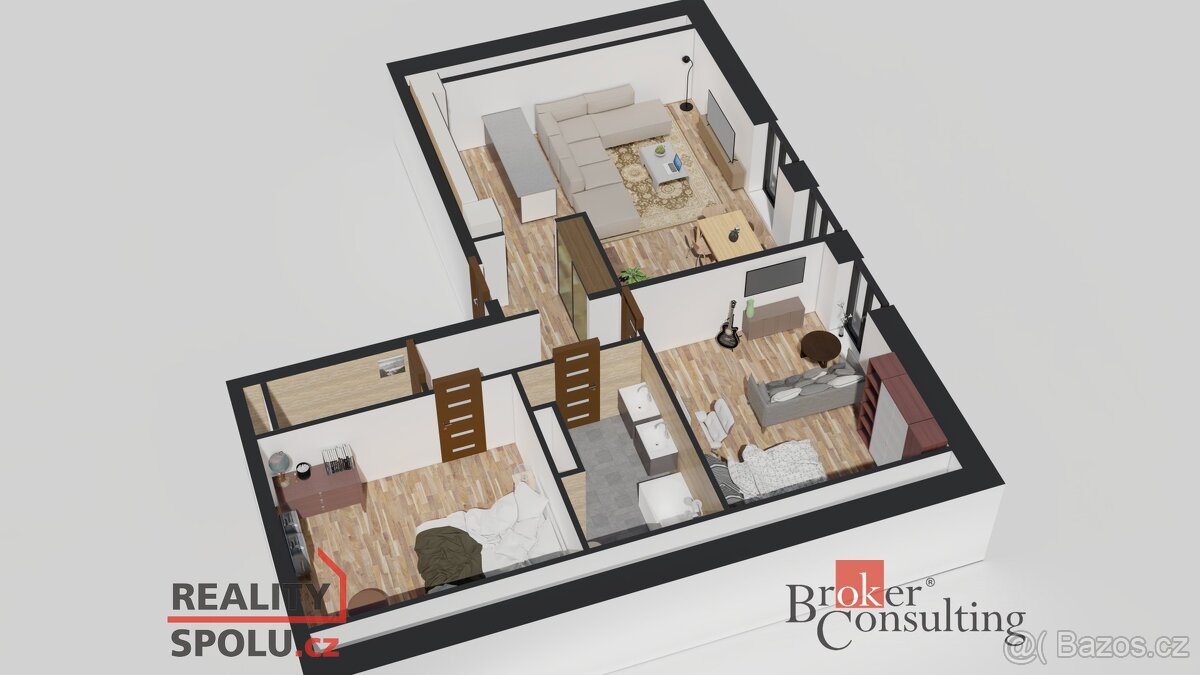 Prodej, byty/3+kk, 87.17 m2, Československé armády, Michálko - 12