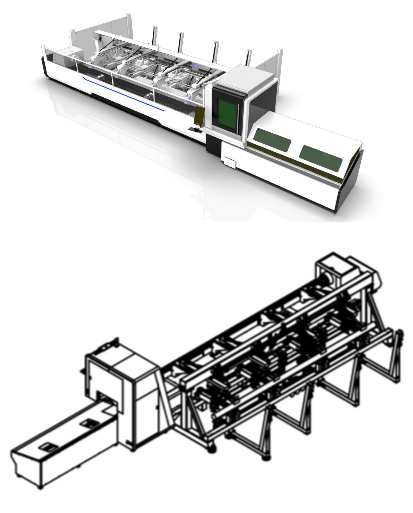 Trubkový laserový řezací stroj TVARcut LF60M - 12