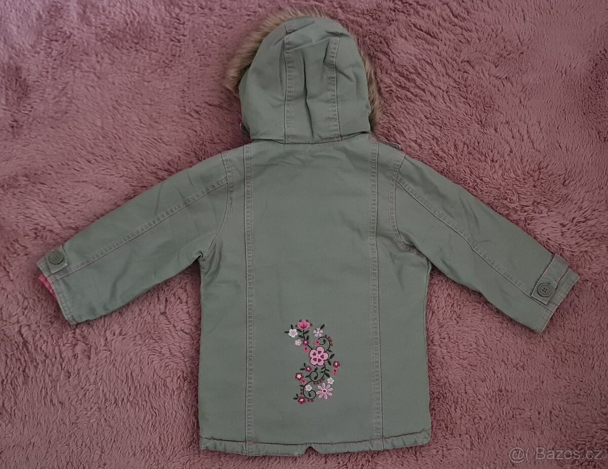 dívčí zimní bunda/kabát CHEROKEE vel. 92 + zdarma papuče - 12