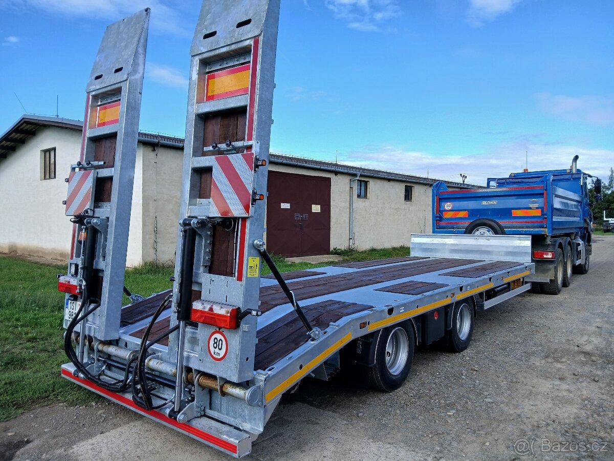 Přívěs na kompresor, vrtná souprava, harvestor, bagr, - 12