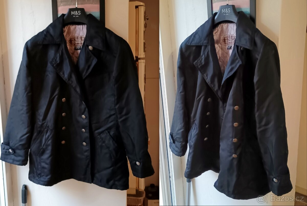 Luxusní kabát Dakota Dark Black - 12