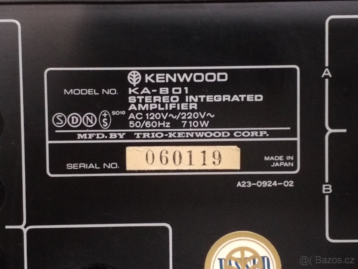 Kenwood KA-801 + KX-1060 – plně funkční, výborný stav - 12