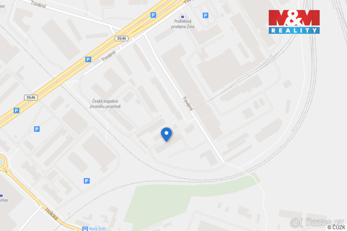 Pronájem kancelářského prostoru, 63 m², Olomouc, ul. Tovární - 12