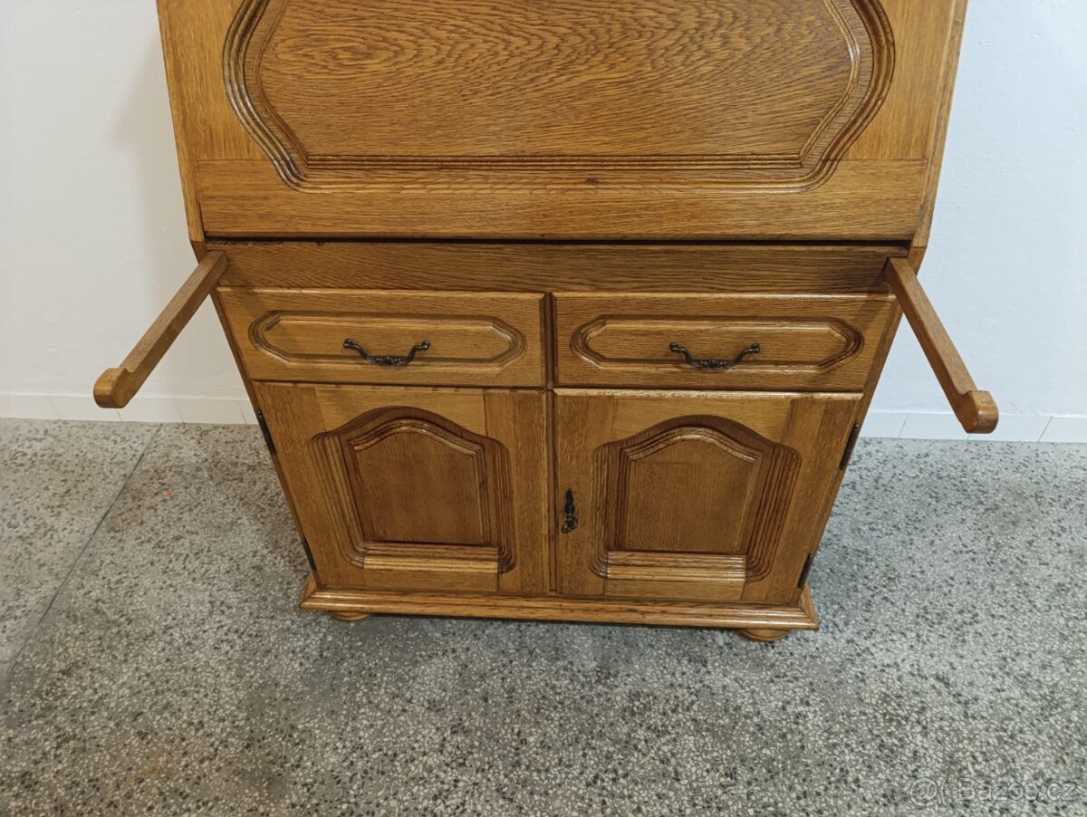 Rustikální sekretář, komoda, masív, Nábytek s příběhem - 12