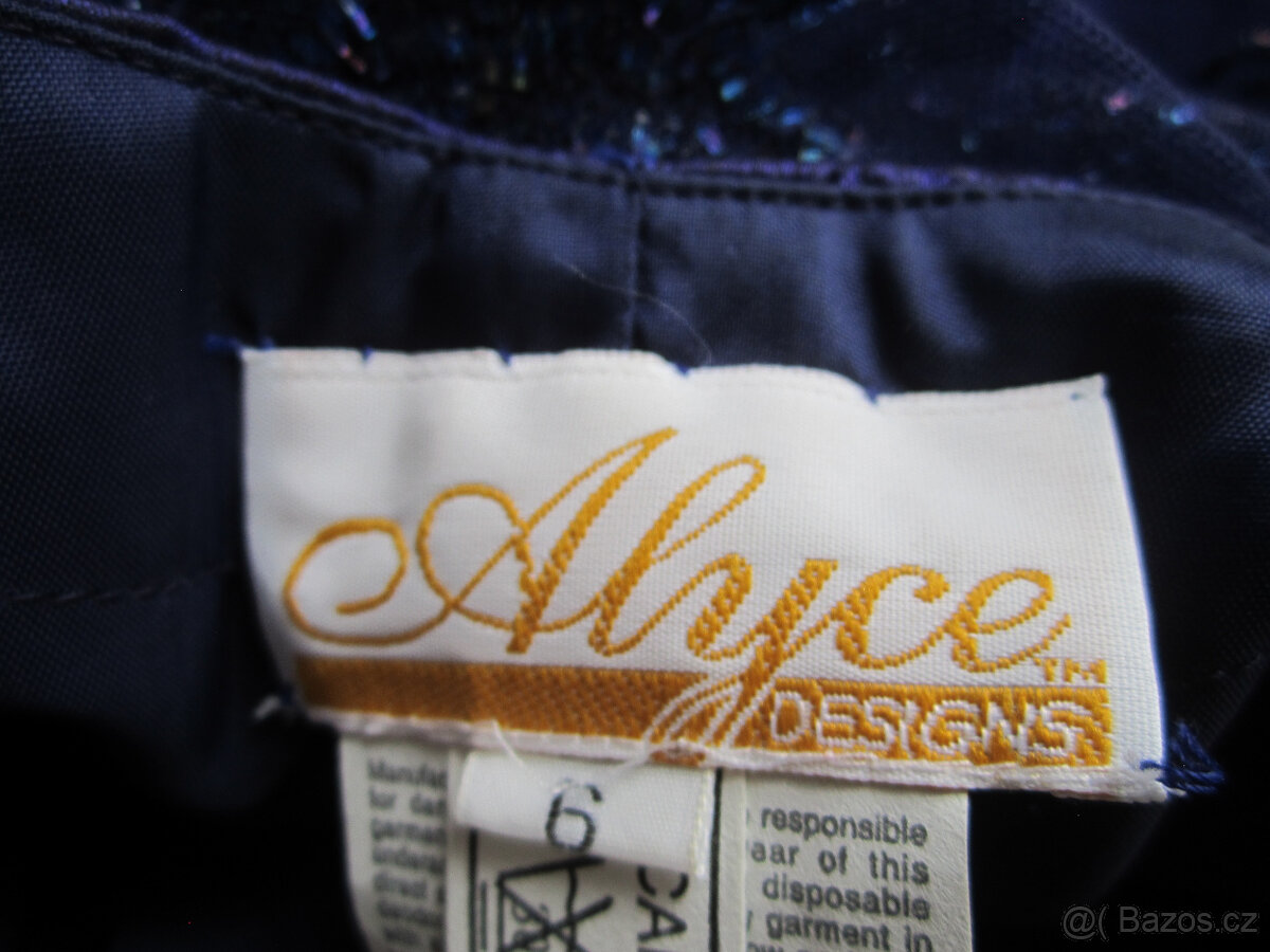 Plesové / svatební fialové šaty s korálky, S/36 - 12